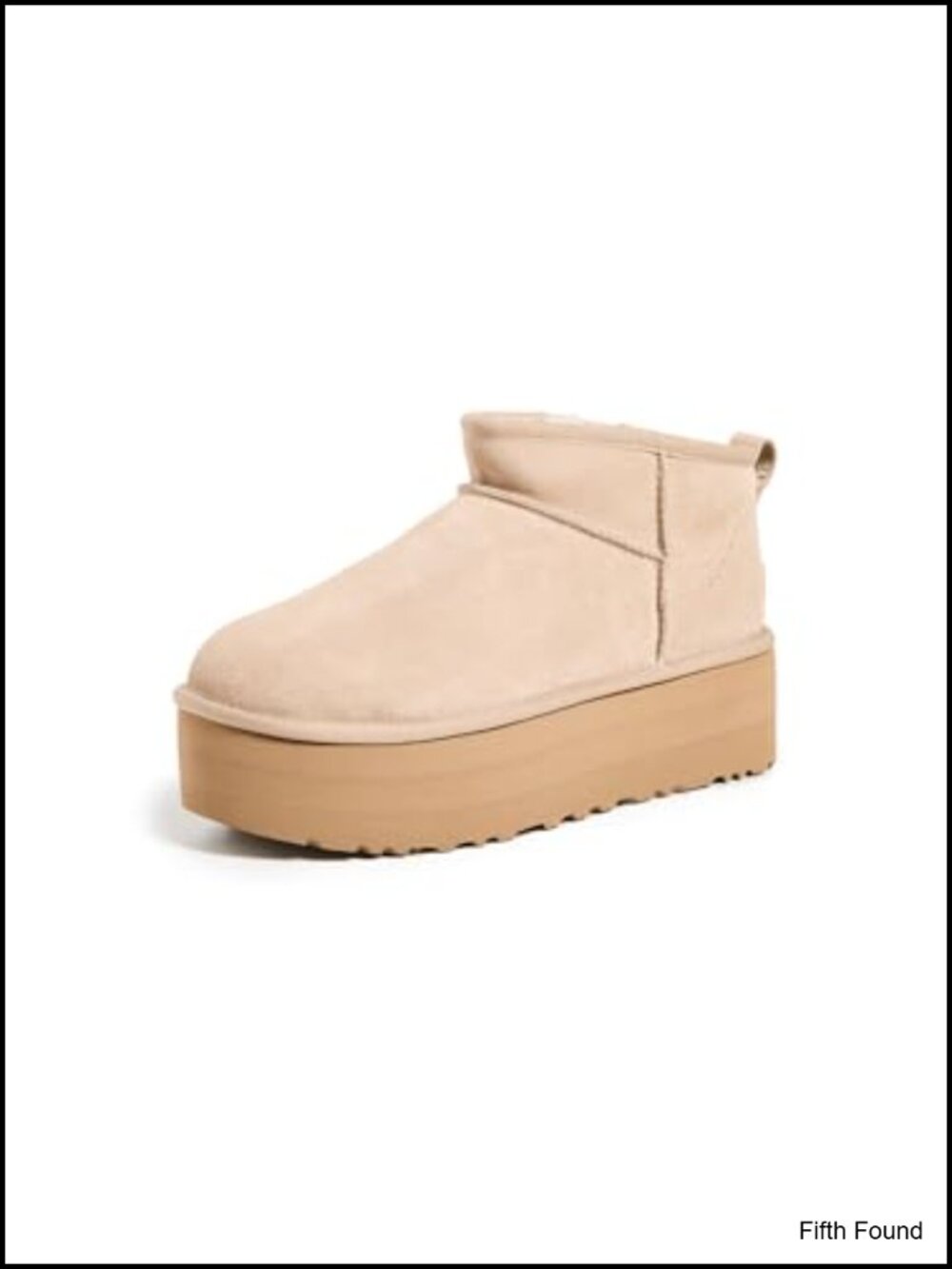 Suede Ankle Bootie with UGGplush Wool Lining Platform Sole